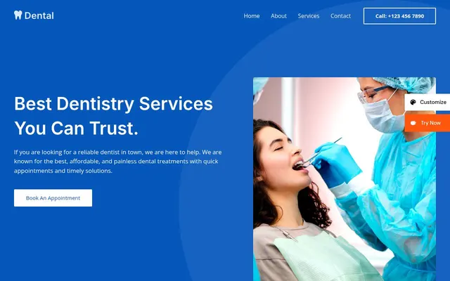 Health &amp; Wellness — screenshot of the live demo, taken by us